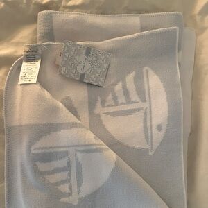 Kissy Kissy Anchor Baby Blanket - Baby Blue